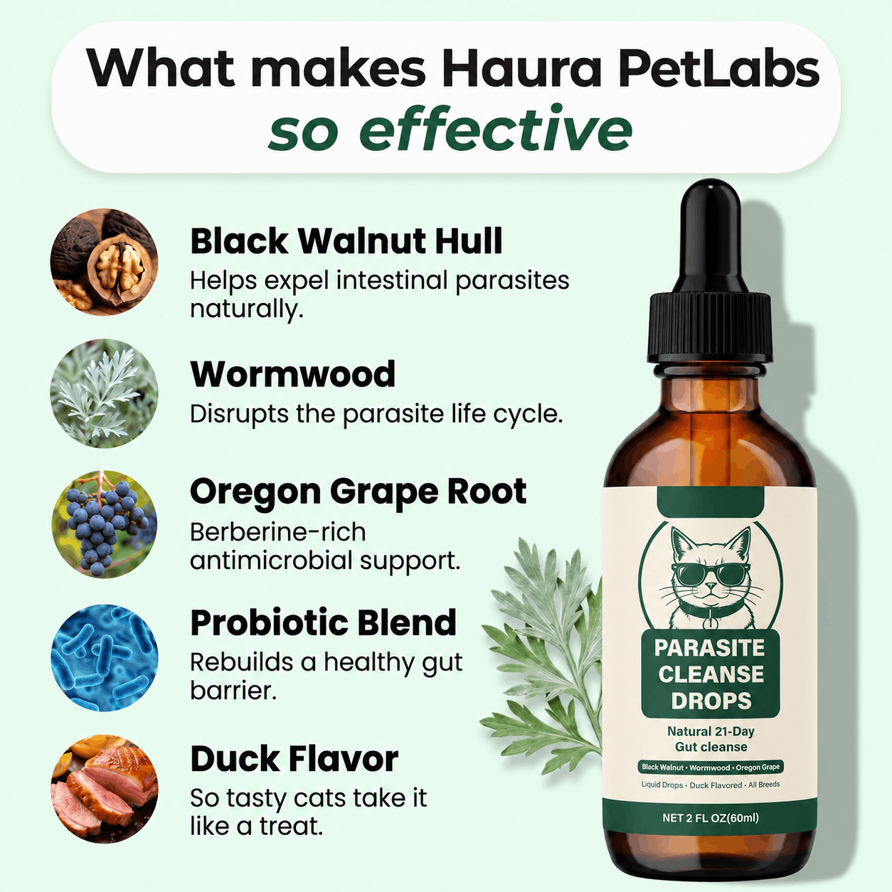 Haura PetLabs® Parasite Cleanse Drops