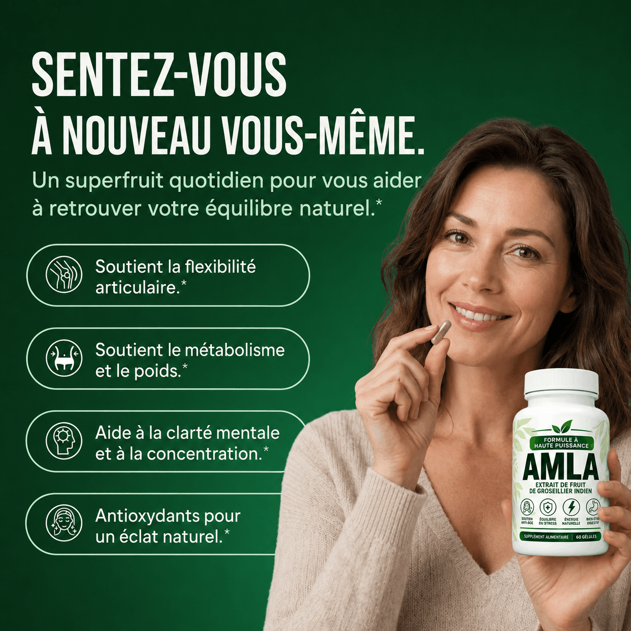 Gélules de super-fruit amla