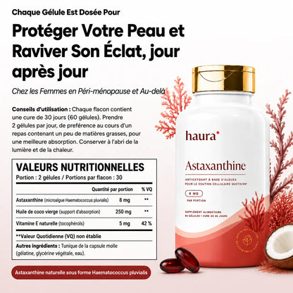 HAURA | Astaxanthine Pure – Estompe Les Taches Brunes & Raffermit La Peau