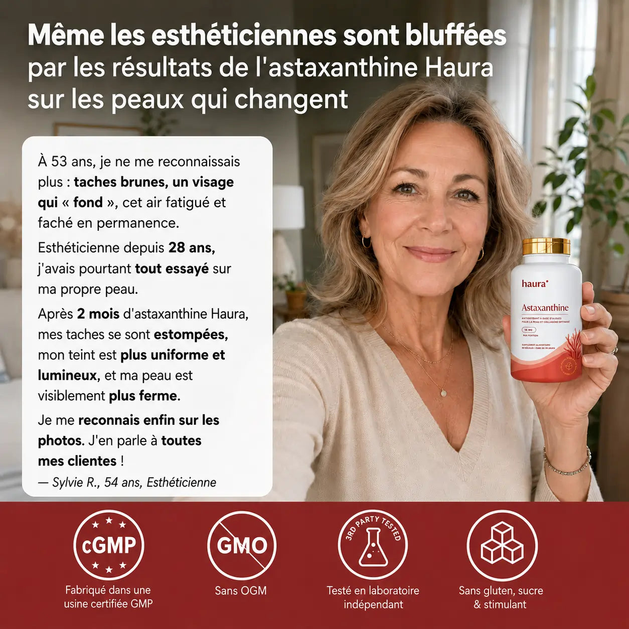 HAURA | Astaxanthine Pure – Estompe Les Taches Brunes & Raffermit La Peau