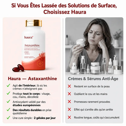 HAURA | Astaxanthine Pure – Estompe Les Taches Brunes & Raffermit La Peau